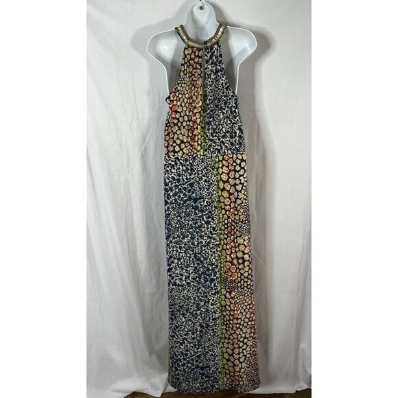 HD‎ in Paris Anthropologie Mayacamas Maxi Dress Multi Colored Sleeveless Size 6 - Picture 7 of 11
